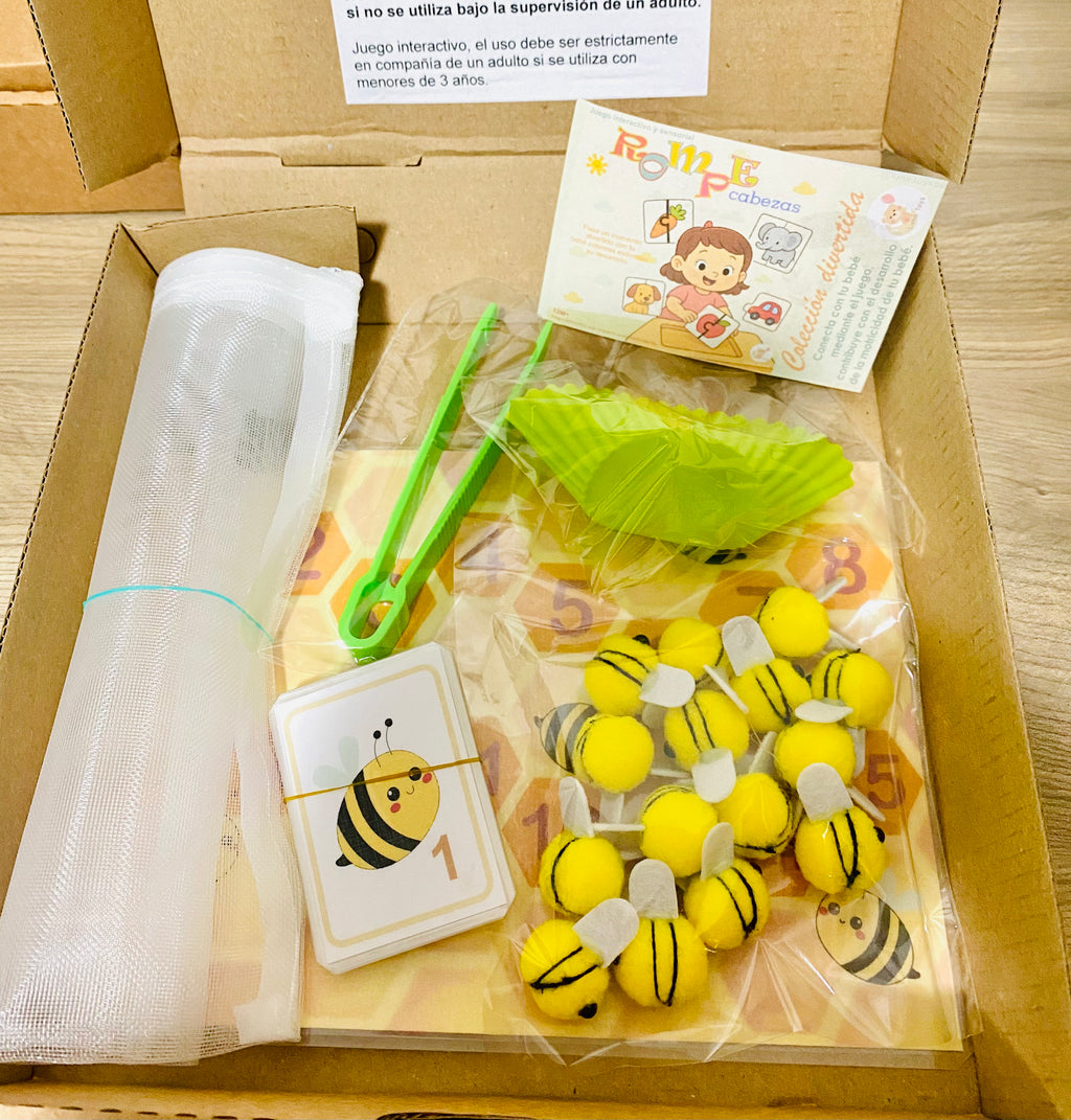 Juego sensorial: Atrapemos abejas!
