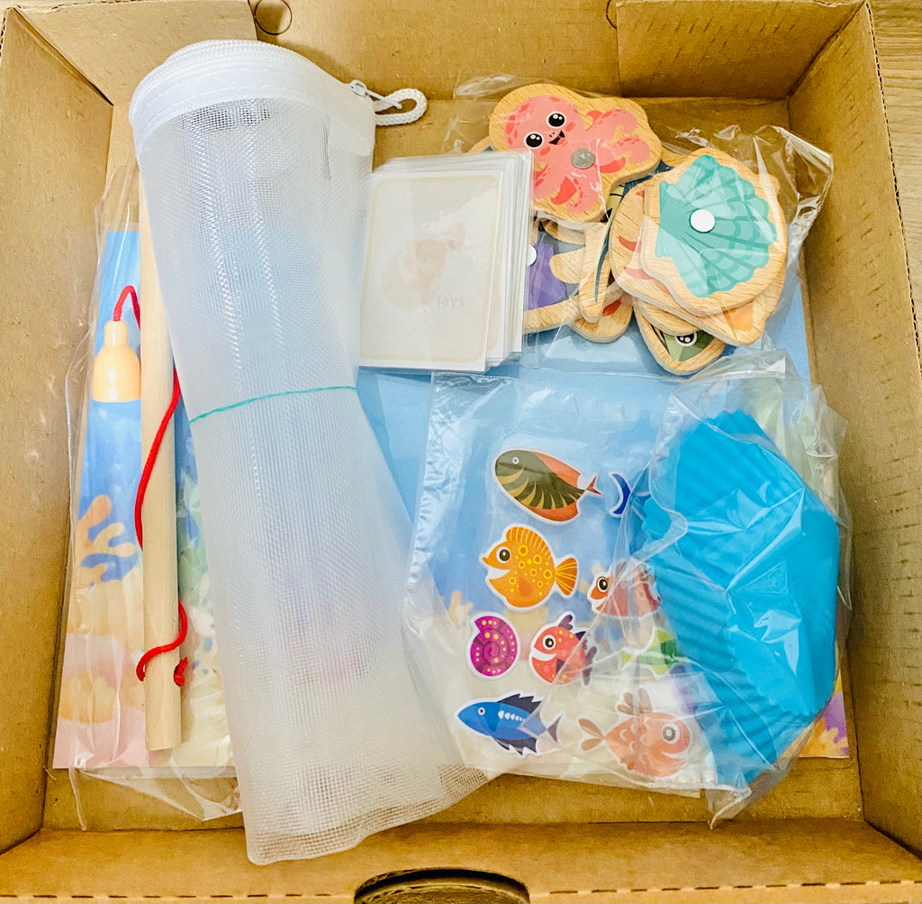 Juego interactivo sensorial: Vamos de pesca!