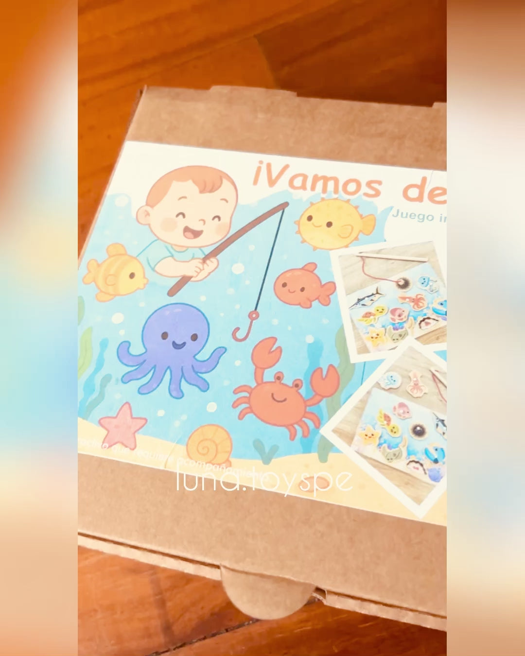 Juego interactivo sensorial: Vamos de pesca!